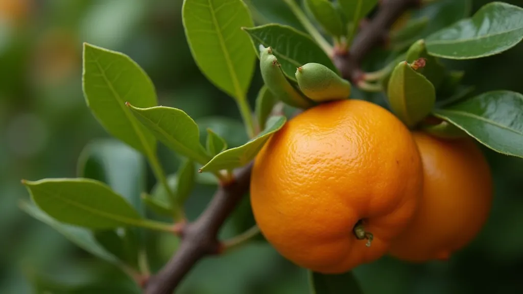 Dwarf Calamondin Orange Tree Close Up