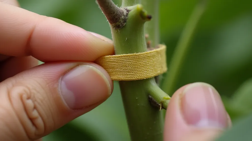 Securing a graft union on a citrus tree