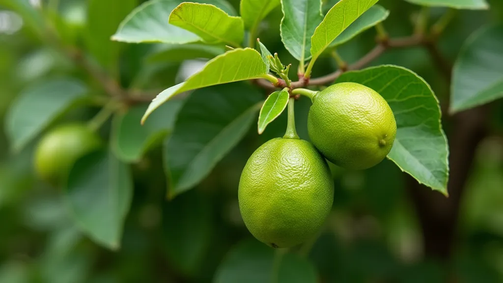 Healthy dwarf lime tree