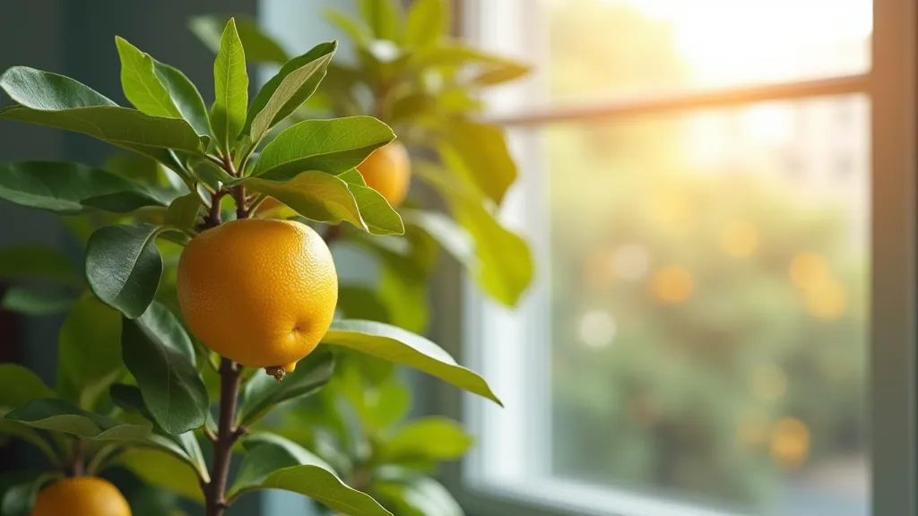 Dwarf Meyer Lemon Tree Indoors
