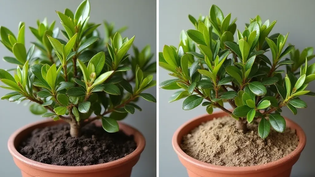 Citrus tree comparison in different soils
